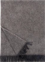 Lapuan Kankurit MARIA - Wollen Plaid – Bruin met zwarte franjes – 130x180