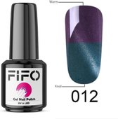 FIFO Nails, Elite Platinum Thermo Gel Polish - Metallic - Thermo Gellak - Temperatuurgevoelige nagellak - Thermische nagellak - Temperatuur veranderende - Kleur veranderende - XL - #012 ( Paa