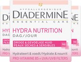 Diadermine Essential Care Hydra Nutrition dagcrÃ¨me 3x 50ml- Voordeelverpakking
