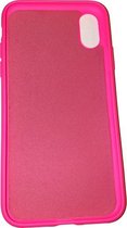 Apple iPhone XR Roze Luxe TPU extra Stevige binnenkant zacht microvezel Silicone back cover hoesje.