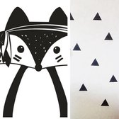Muursticker Kinderkamer - Industrieel - Dieren - Zwart/Wit - Kraamcadeau