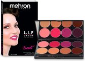Mehron L.I.P. Lip Cream Hoog Gepigmenteerde Lipstick Professional MUA 8-kleurenpalet - Sweet