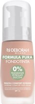 Deborah Milano Formula Pura Foundation - 2.1 Vanilla - Medium dekking & Parfum Vrij - Make-up voor gevoelige huid - 30ml