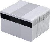 500 Blanco PVC LOCO magneetkaarten (bankpasformaat) / Plastic cards / PVC passen