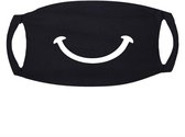 Zwart Mondkapje Simple Smile