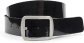 Thimbly Belts Dames riem zwart lak - dames riem - 4 cm breed - Zwart Lak - Echt Lak Leer - Taille: 95cm - Totale lengte riem: 110cm