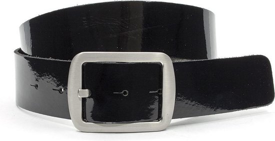 Thimbly Belts Dames riem zwart lak - dames riem - 4 cm breed - Zwart Lak -  Echt Lak... | bol.com