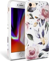 Fonu Rozen Backcase hoesje iPhone SE 2020 - 8 - 7 - Wit