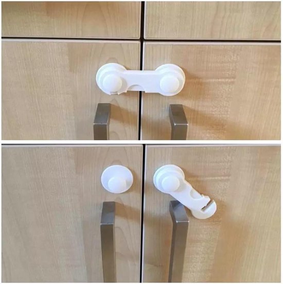 Hoffenbach Magnetische Kinderbeveiliging – Kinderslot voor Kasten & Lades met 20 Slotjes & 4 Sleutels – Baby Proofing voor Keukenkasten – Zwart
