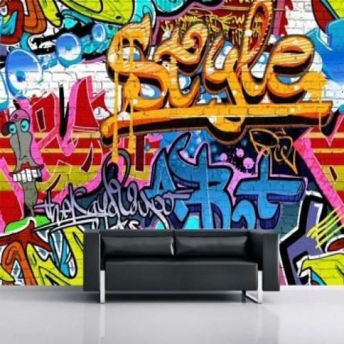Fotobehang Graffiti 3.15mtr x 2.32mtr - Murall Wallpaper