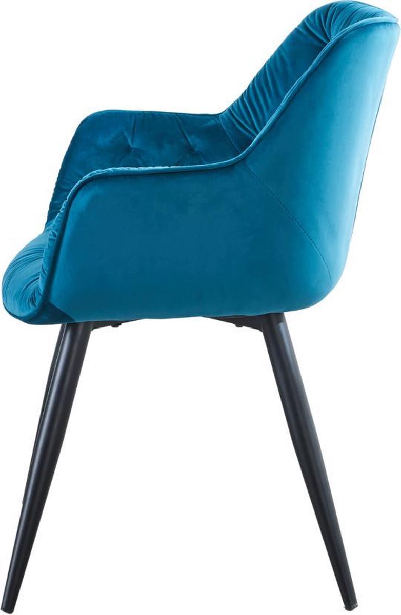 Troon Collectie Eetkamerstoelen set van 4 Velvet Stoel