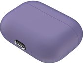 Case Cover Voor geschikt voor Apple Airpods Pro- Siliconen design-Lichtpaars | Watchbands-shop.nl