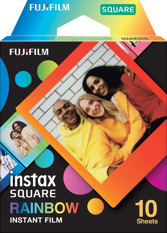 Fujifilm Instax Square Film - Rainbow - 10 foto's