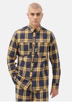 Dickies Heren New Iberia Check Shirt Air Force Blauw