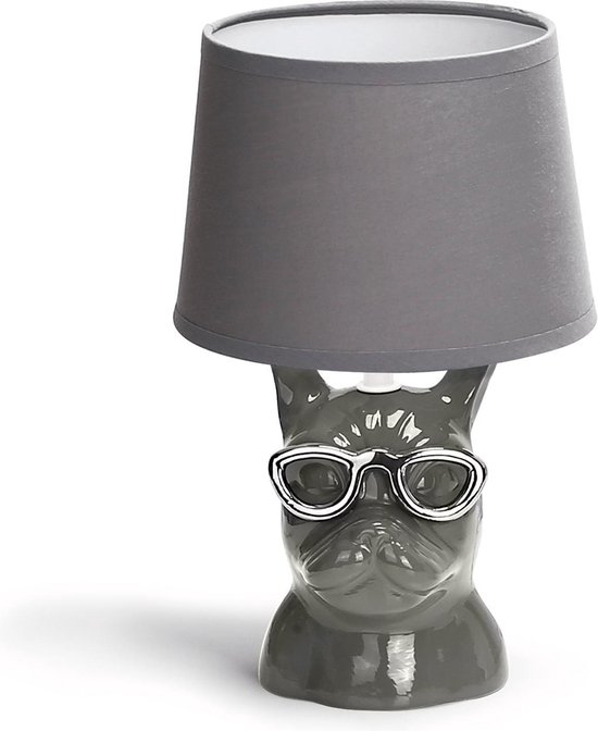 Aigostar Tafellamp Hond - Keramiek - Lamp met kap - H29
