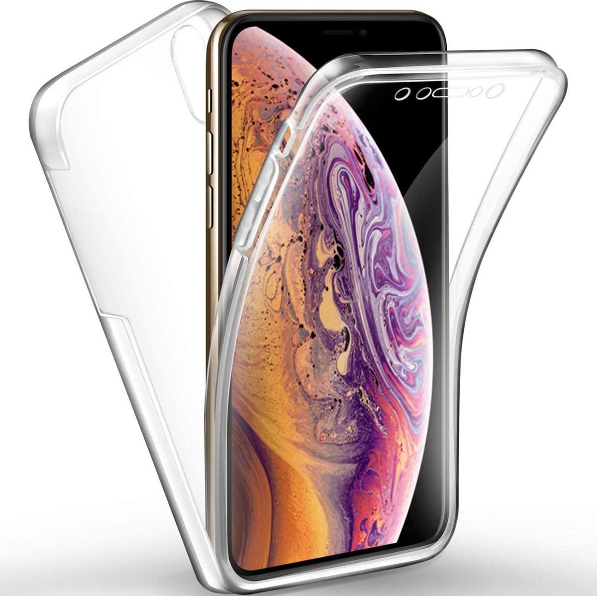 BixB 2 in 1 Siliconen TPU hoesje Case 360 Graden voor iPhone XS Max