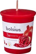 Bougie Parfumée Bolsius True Scents Grenade 4,5 Cm Cire Rouge