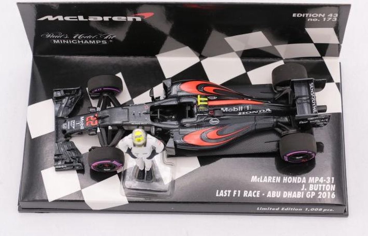 Formule 1 McLaren Honda MP4-31 #22 Final GP Abu Dhabi 2016 w
