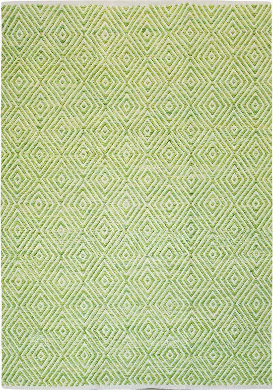 MLK - Katoenen vloerkleed - 120x170cm - Groen