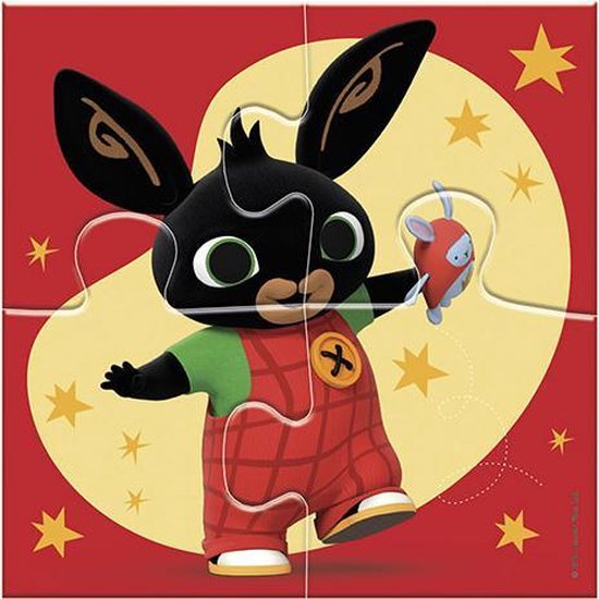 Bing - Ensemble de puzzle 4 en 1 - pièces 4x6x9x16 - puzzle pour enfants