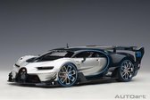 AutoArt 1/18 Bugatti Vision GT - 2015 "Argent Silver/Blue Carbon"