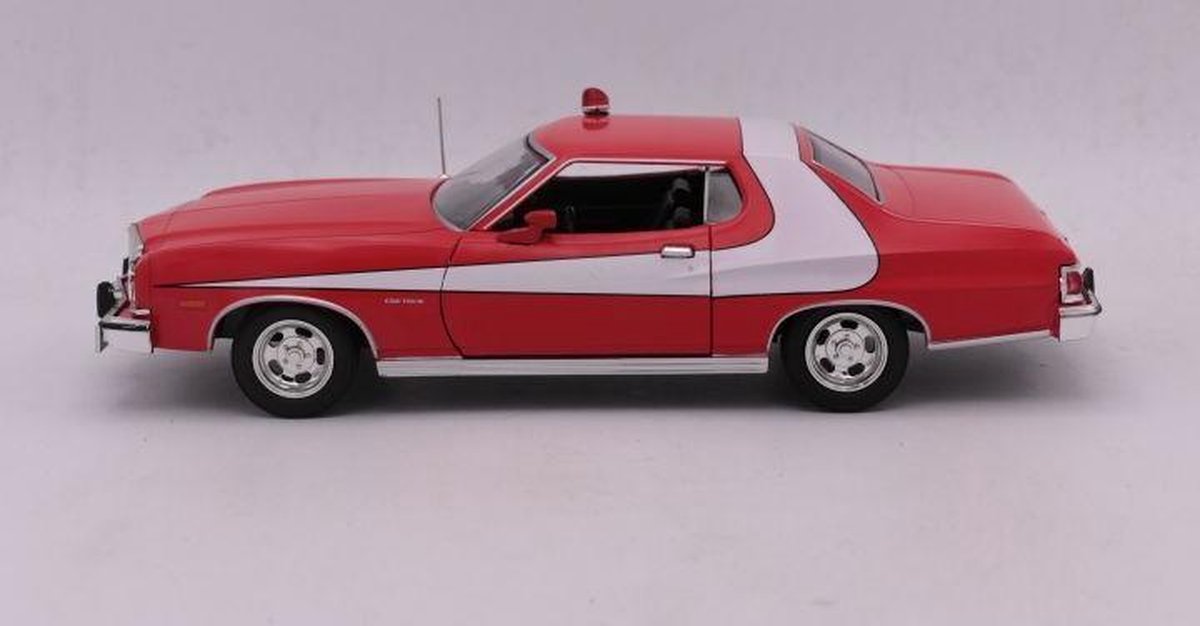 Miniature Ford Gran Torino 1/18 Greenlight Rouge/blanche Starsky