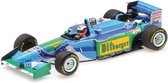 The 1:43 Diecast Modelcar of the Benetton Ford B194 #6 of the Australian GP 1994. The driver was Johnny Herbert. This scalemodel is limited by 200pcs.The manufacturer is Minichamps.This model is only online available