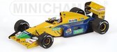 The 1:43 Diecast Modelcar of the Benetton Ford B191 #20 of 1992. The driver was M. Brundle. The manufacturer of the scalemodel is Minichamps.This model is only online available