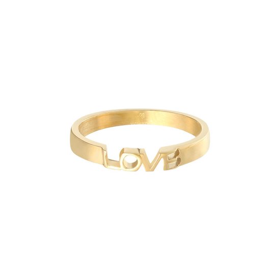 Ring Love - Goud | bol.com