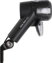 AXA Nox Sport 12 Lux - Fietslamp voorlicht - LED Koplamp - Fietsverlichting op Batterij - Auto/Off - Zwart