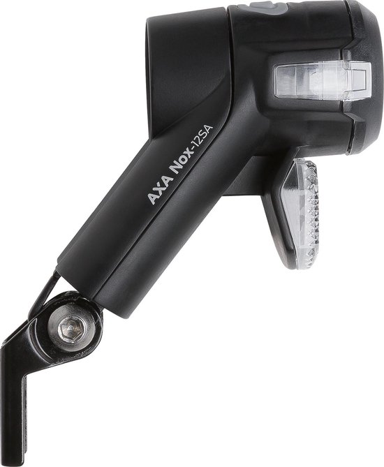 AXA Nox Sport Fietsverlichting - 12 Lux LED Voorlicht - Batterijverlichting - Auto/Off Functie - Double Lens Technology - Geïntegreerde Reflector - 30 m Lichtbeeld - 2.000 m Zichtbaarheid - Zwart — afbeelding 2