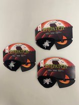 Halloween: ooglap in piratenstijl - set van 3 stuks (spin)