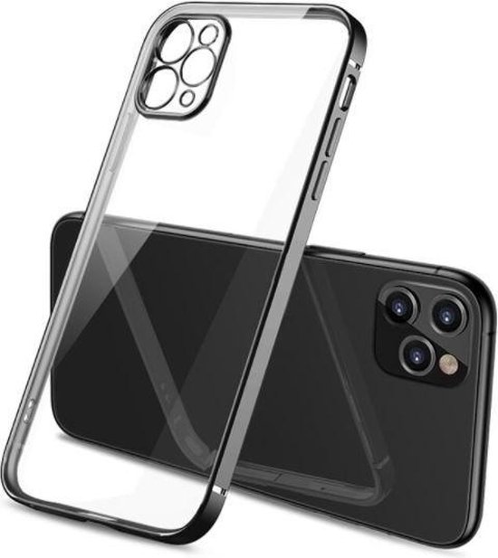 baai Mangel voordeel geschikt voor Apple iPhone 11 Pro vierkante metallic case - zwart | bol.com