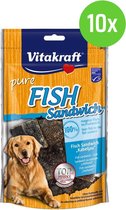 Vitakraft FISH Sandwich Kabeljauw - hondensnack - 10 verpakkingen