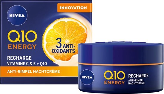 NIVEA Q10plusC Energy Vitamine C & E + Q10  Nachtcrème - 50ml