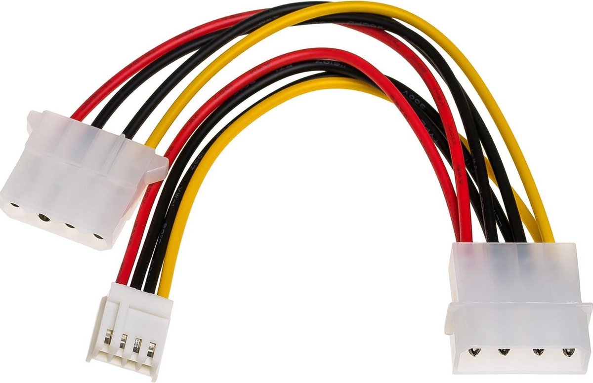 Akyga Adapterkabel Ak-Ca-14 Molex M Naar Molex F Mini Molex F 0,15M Computer