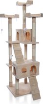 Cozytrix Katten krabpaal 170 cm, 2 huisjes