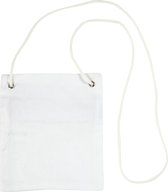 Hangportemonnee. wit. afm 13x15 cm. 210 gr. 1 stuk