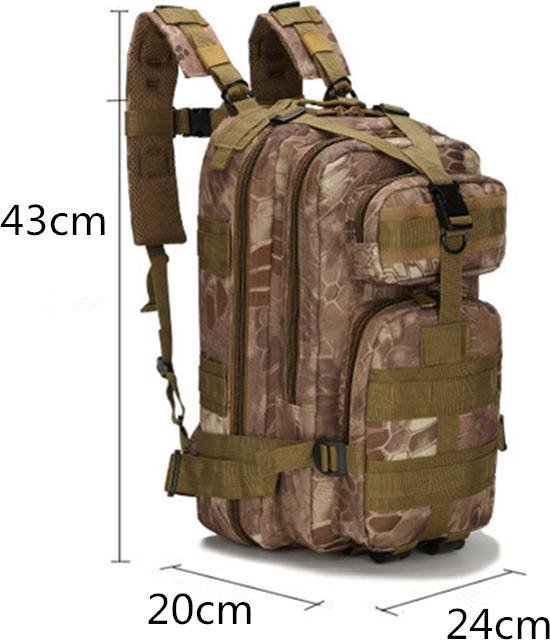 weg te verspillen Gemaakt om te onthouden vezel rugzak - backpack - leger - schooltas - zwart - 25 liter | bol.com