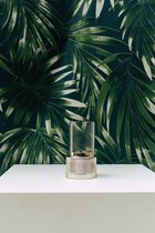 Theelichthouder glas+nikkel |Ø10x6 cm| Destino Interior & Design