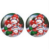 Kerst oorbellen- Sneeuwpoppen- 12 mm- Steker-Charme Bijoux®