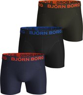 Bjorn Borg Hommes 3Pack Short Sammy Neon- S (4)