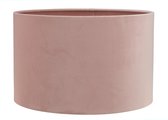 Lampenkap Cilinder - San Remo velours roze - 35x35x22cm