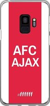 Samsung Galaxy S9 Hoesje Transparant TPU Case - AFC Ajax - met opdruk #ffffff