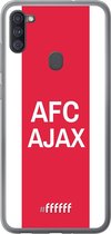 Samsung Galaxy A11 Hoesje Transparant TPU Case - AFC Ajax - met opdruk #ffffff