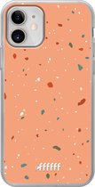 iPhone 12 Mini Hoesje Transparant TPU Case - Terrazzo N°10 #ffffff