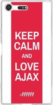 Sony Xperia XZ Premium Hoesje Transparant TPU Case - AFC Ajax Keep Calm #ffffff