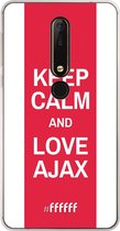 Nokia X6 (2018) Hoesje Transparant TPU Case - AFC Ajax Keep Calm #ffffff
