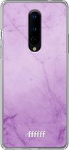 OnePlus 8 Hoesje Transparant TPU Case - Lilac Marble #ffffff