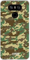 LG G6 Hoesje Transparant TPU Case - Jungle Camouflage #ffffff